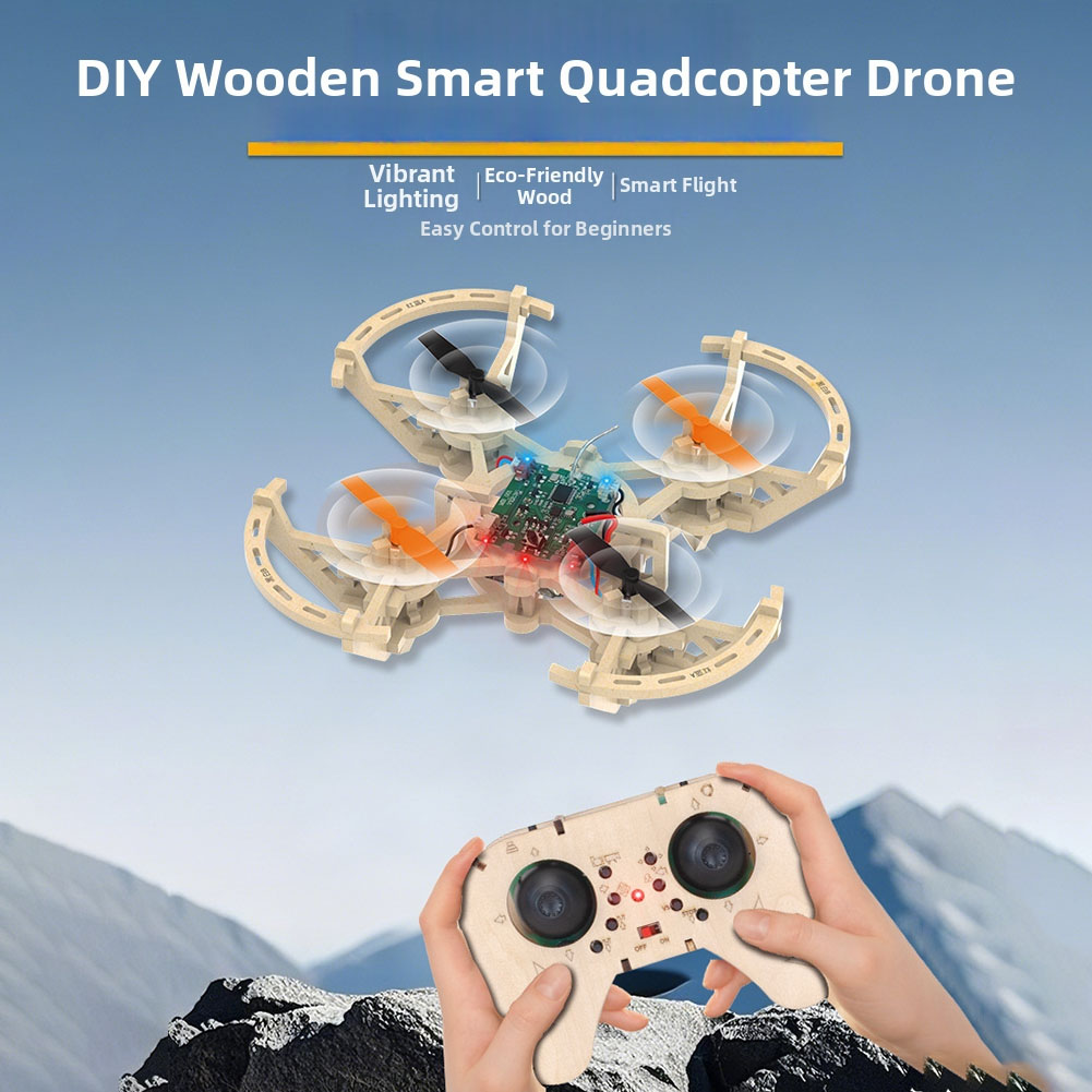 Drewniany model drona RC, 3 tr – Drone Kit Octocopter recenzja i cena